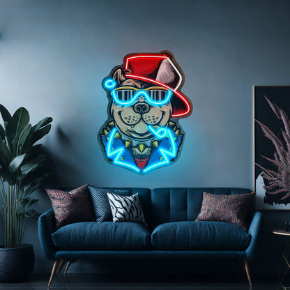 Ganster Dog Led Neon Sign Light Custom Led Signs - Shineneon