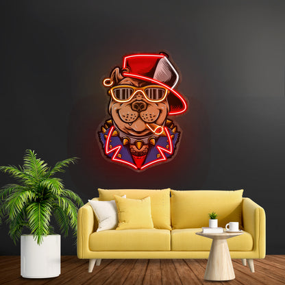 Ganster Dog Led Neon Sign Light Custom Led Signs