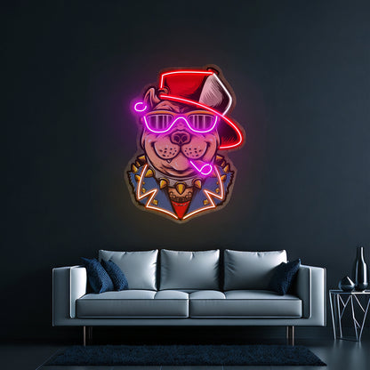 Ganster Dog Led Neon Sign Light Custom Led Signs