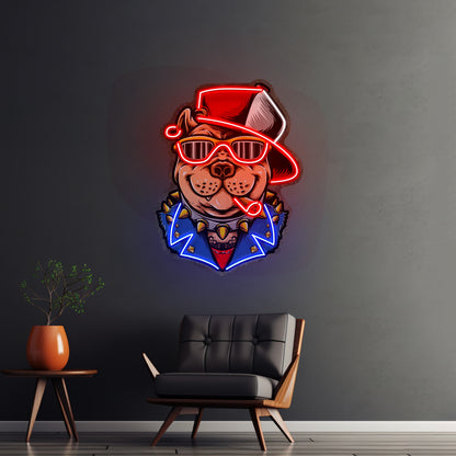 Ganster Dog Led Neon Sign Light Custom Led Signs