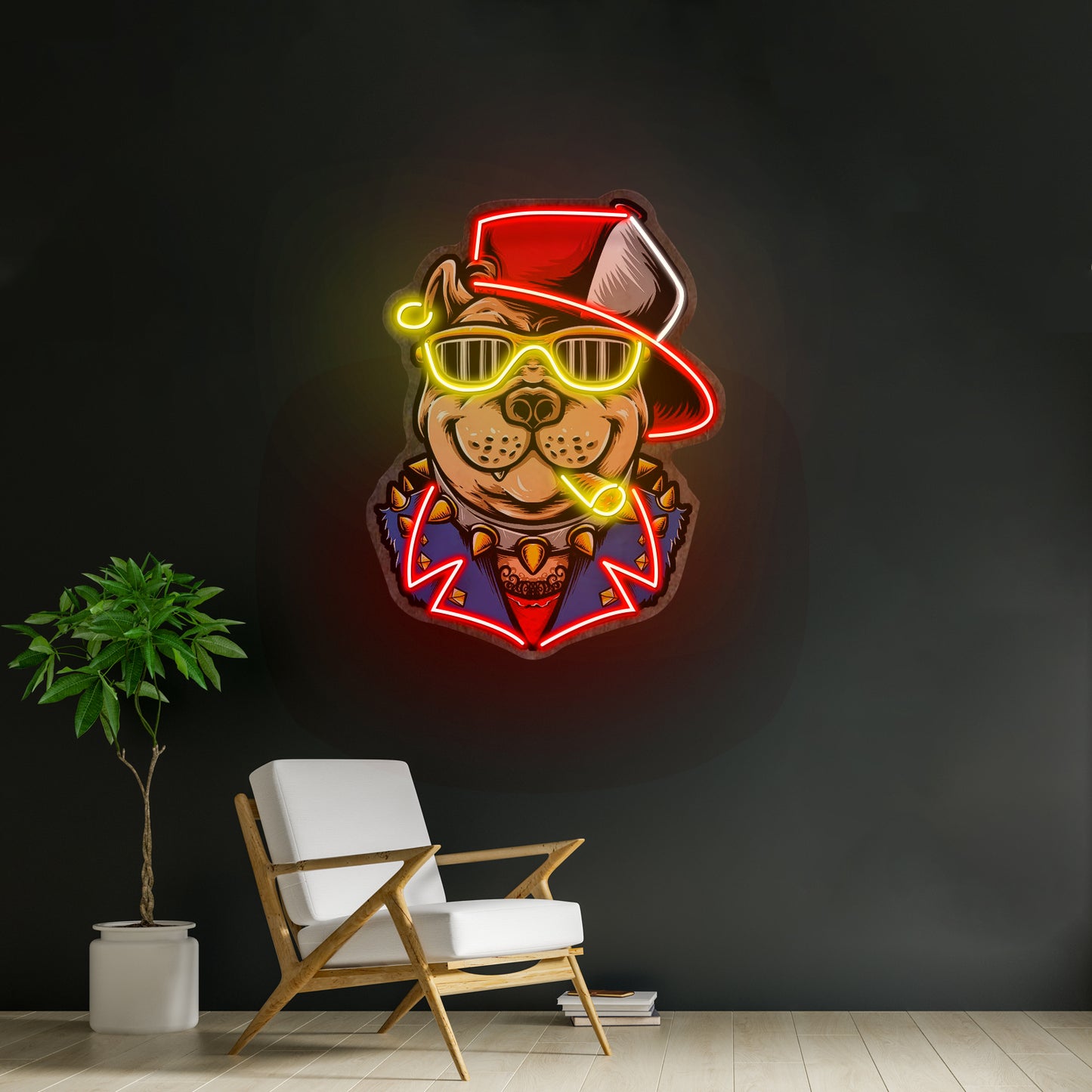 Ganster Dog Led Neon Sign Light Custom Led Signs