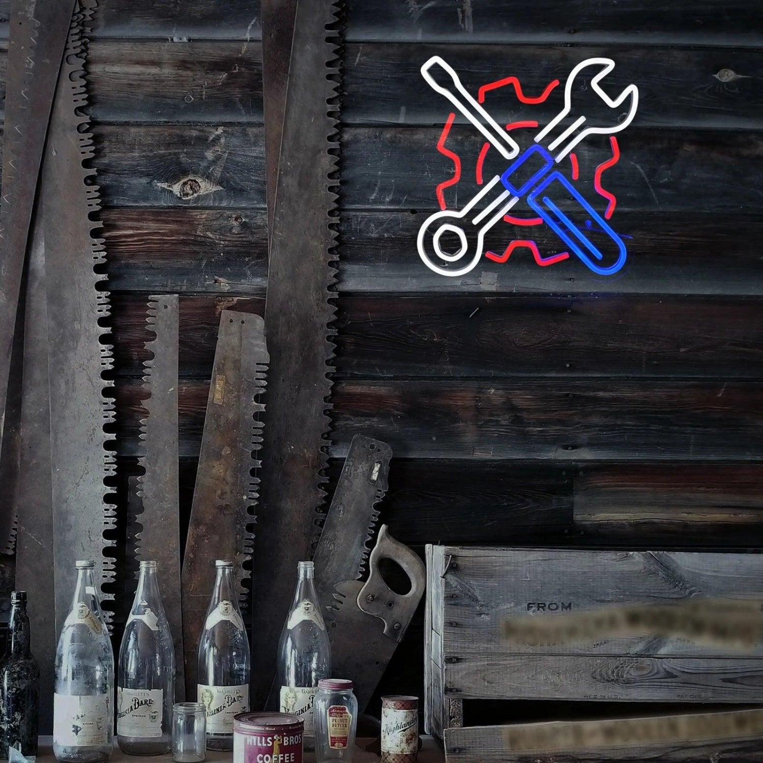 Garage Car Automotive Multicolor Tools Led Neon Sign For Repair Shop Decor | Shineneon