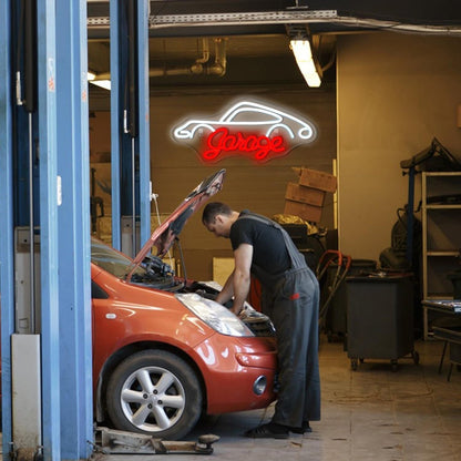 Garage Car Led Neon Sign Man Cave Garage - Shineneon