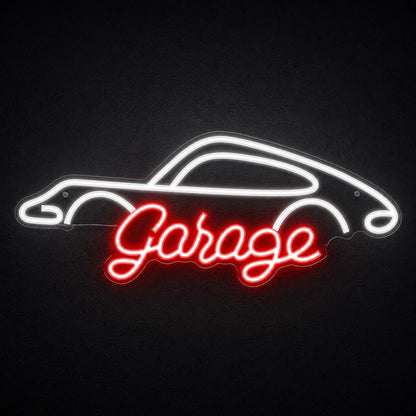 Garage Car Outline LED Neon Sign - Shineneon
