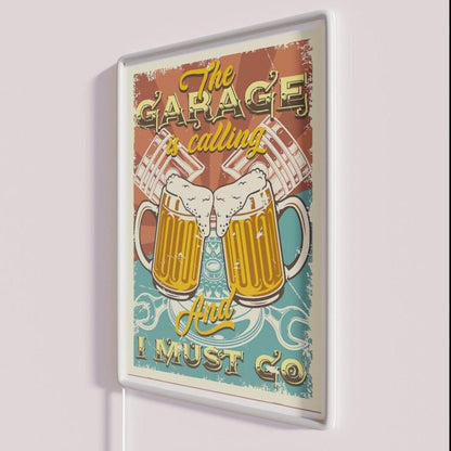 Garage Drinker The Garage Is Calling I Rgb Led Neon Sign - Shineneon