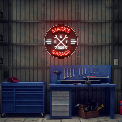 Garage Garage Gift For Him Garage Led Uv Neon Sign For Men | Shineneon