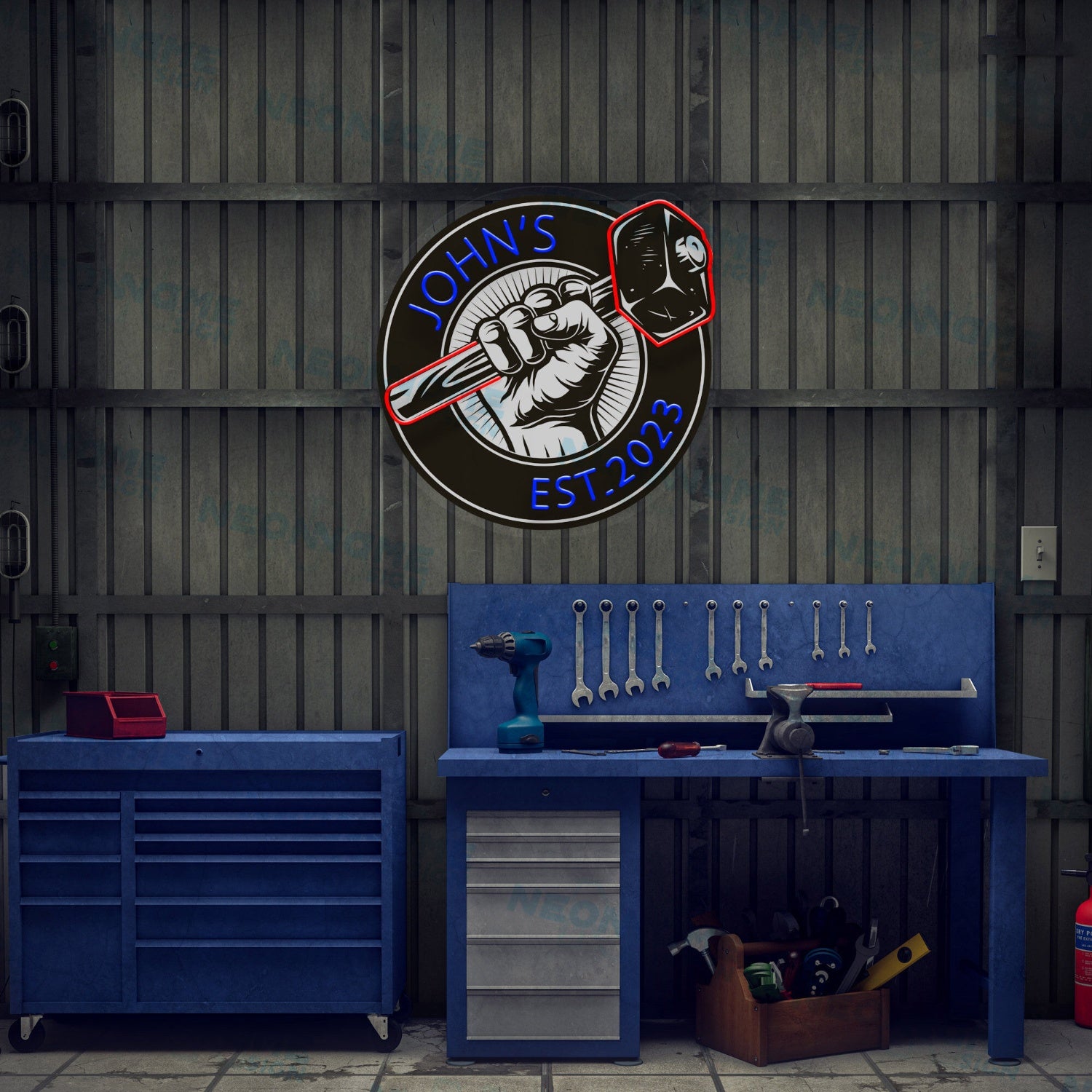 Garage Led Uv Neon Sign For Fathers Day | Shineneon