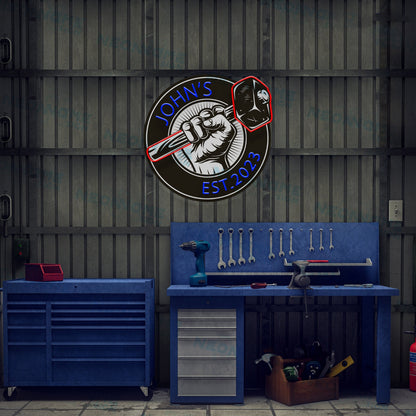 Garage Led Uv Neon Sign For Fathers Day | Shineneon