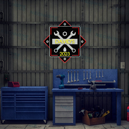 Garage Led Uv Neon Sign For Men Garage Sign Gift For Fathers Day | Shineneon