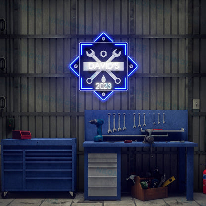 Garage Led Uv Neon Sign For Men Garage Sign Gift For Fathers Day | Shineneon