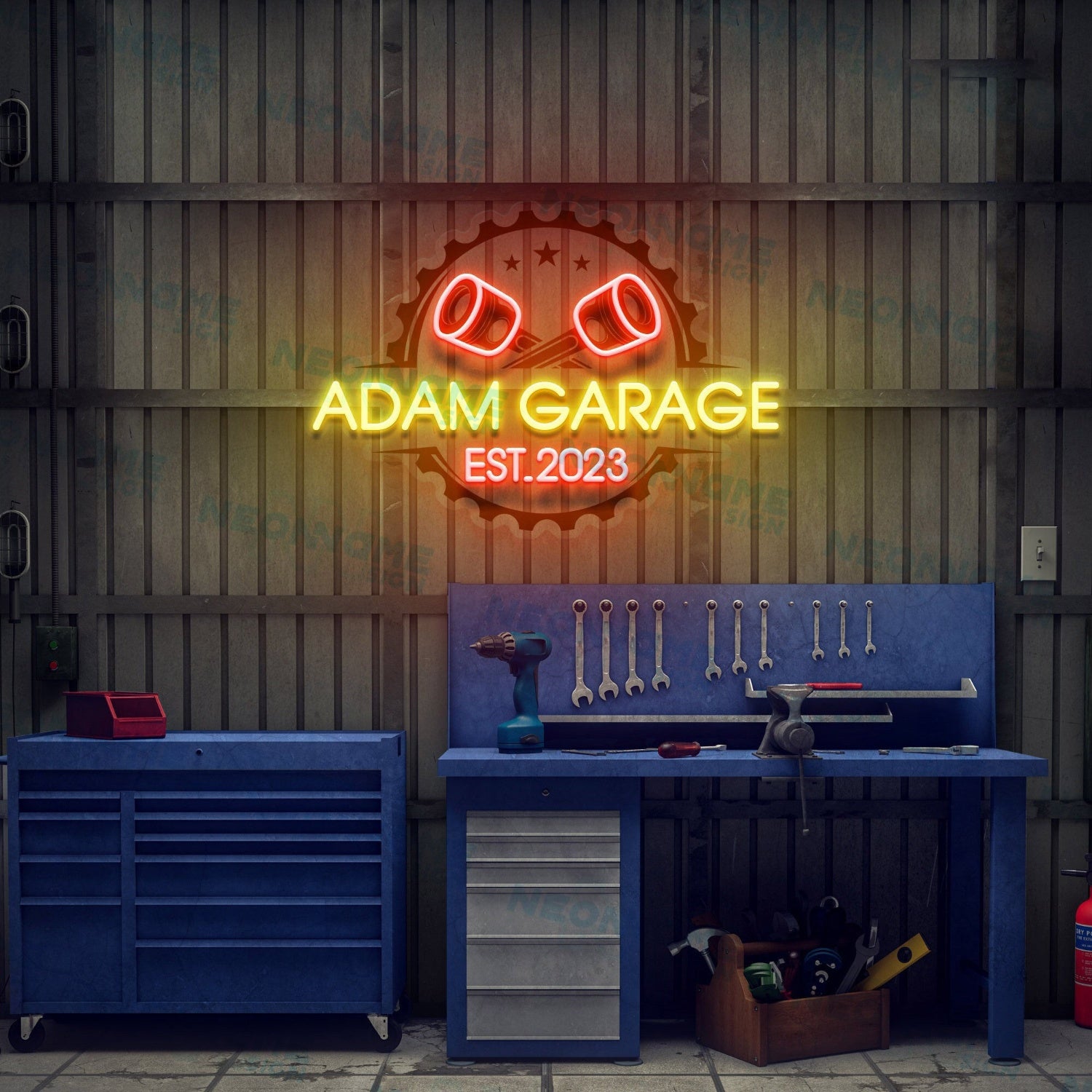 Garage Led Uv Neon Sign Gift For Fathers Day | Shineneon