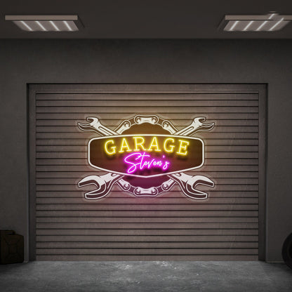 Garage Led Uv Neon Sign Home Decor Bars And Weddings | Shineneon