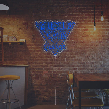 Garage Man Cave And Parties With Muscle Car Garage Led Neon Sign | Shineneon