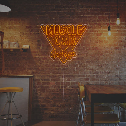 Garage Man Cave And Parties With Muscle Car Garage Led Neon Sign | Shineneon