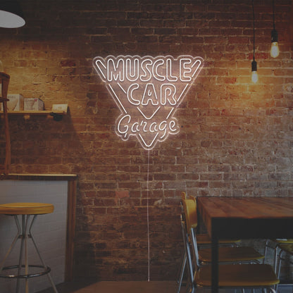 Garage Man Cave And Parties With Muscle Car Garage Led Neon Sign | Shineneon