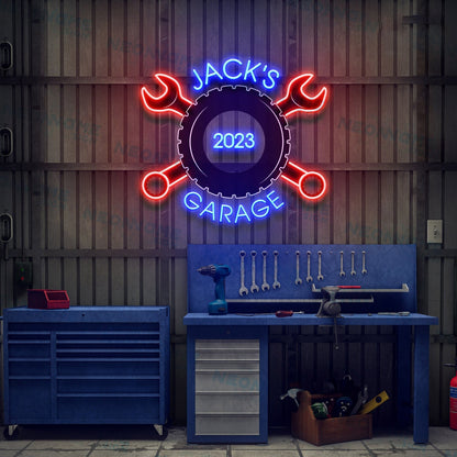 Garage Sign For Men Light Up Sign Gift Led Uv Neon Sign Garage | Shineneon