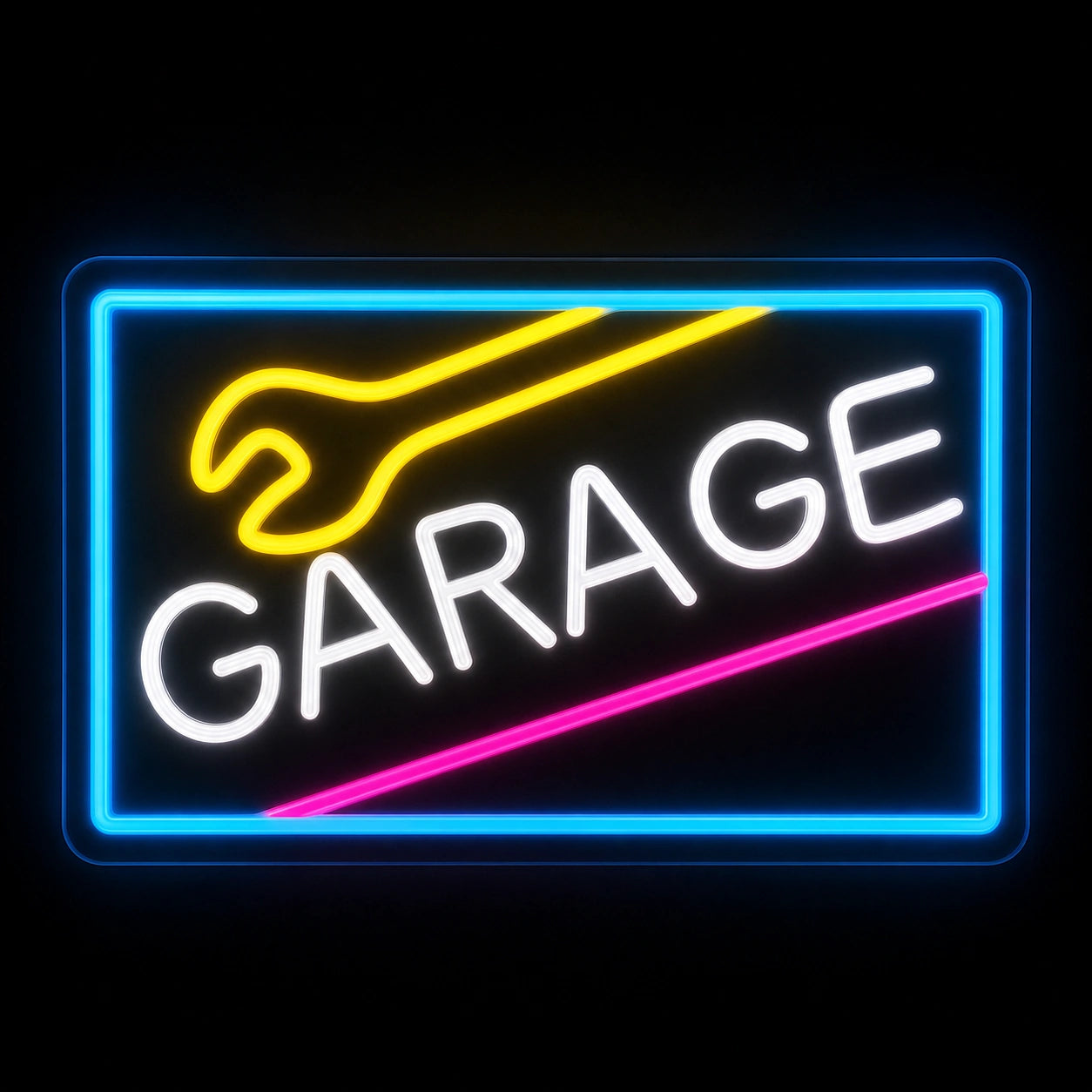 Garage Wrench Frame LED Neon Sign Home Bar Wall Decoration main product image