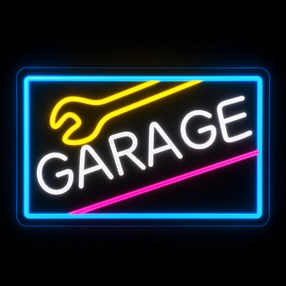 Garage Wrench Frame LED Neon Sign Home Bar Wall Decoration main product image