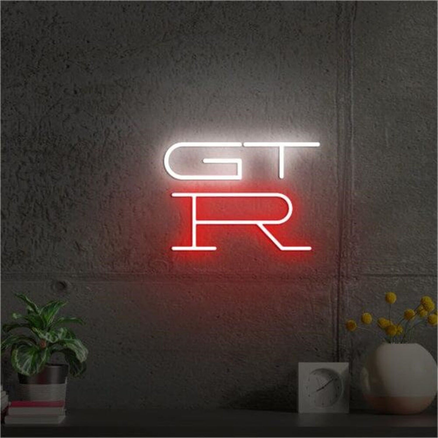 Garageman Cave Gt - R Car Logo Led Neon Sign - Shineneon