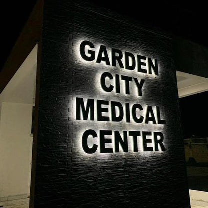 Garden City Medical Center 3D Backlit Letters Business Metal Led Sign - Shineneon
