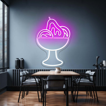 Garden Delights Cup With Fruites Artistic Neon Signs Wall Art Led Signs - Shineneon