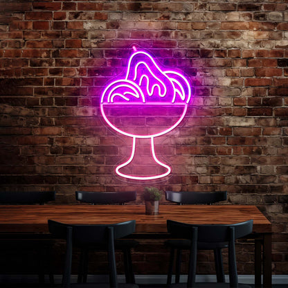 Garden Delights Cup With Fruites Artistic Neon Signs Wall Art Led Signs - Shineneon