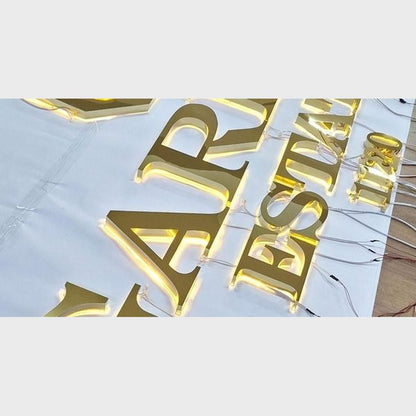 Garden Estate 3D Backlit Channel Letters Led Light Sign - Shineneon