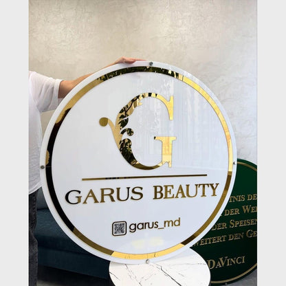 Garus Beauty Acrylic Business Logo Sign - Shineneon