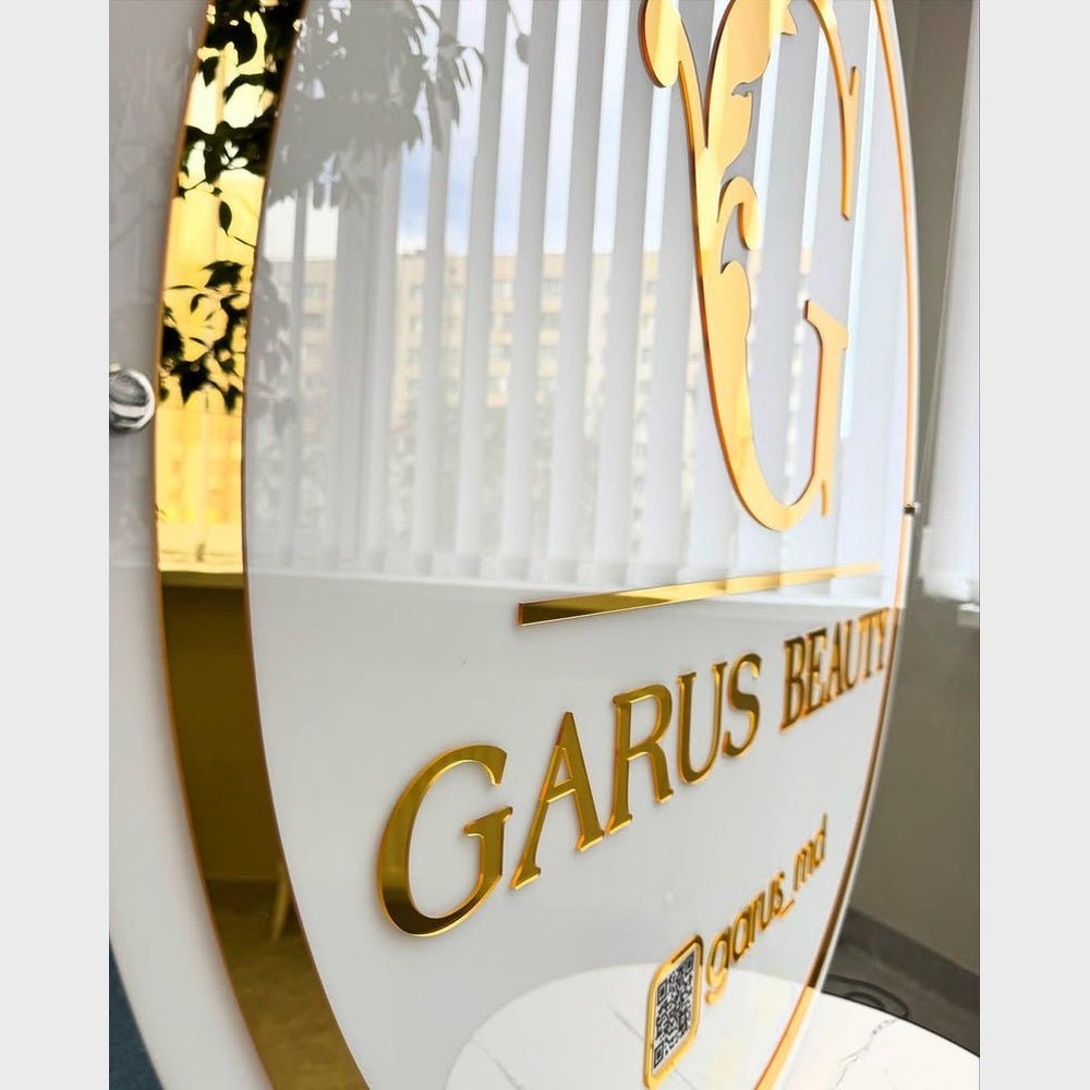 Garus Beauty Acrylic Business Logo Sign - Shineneon