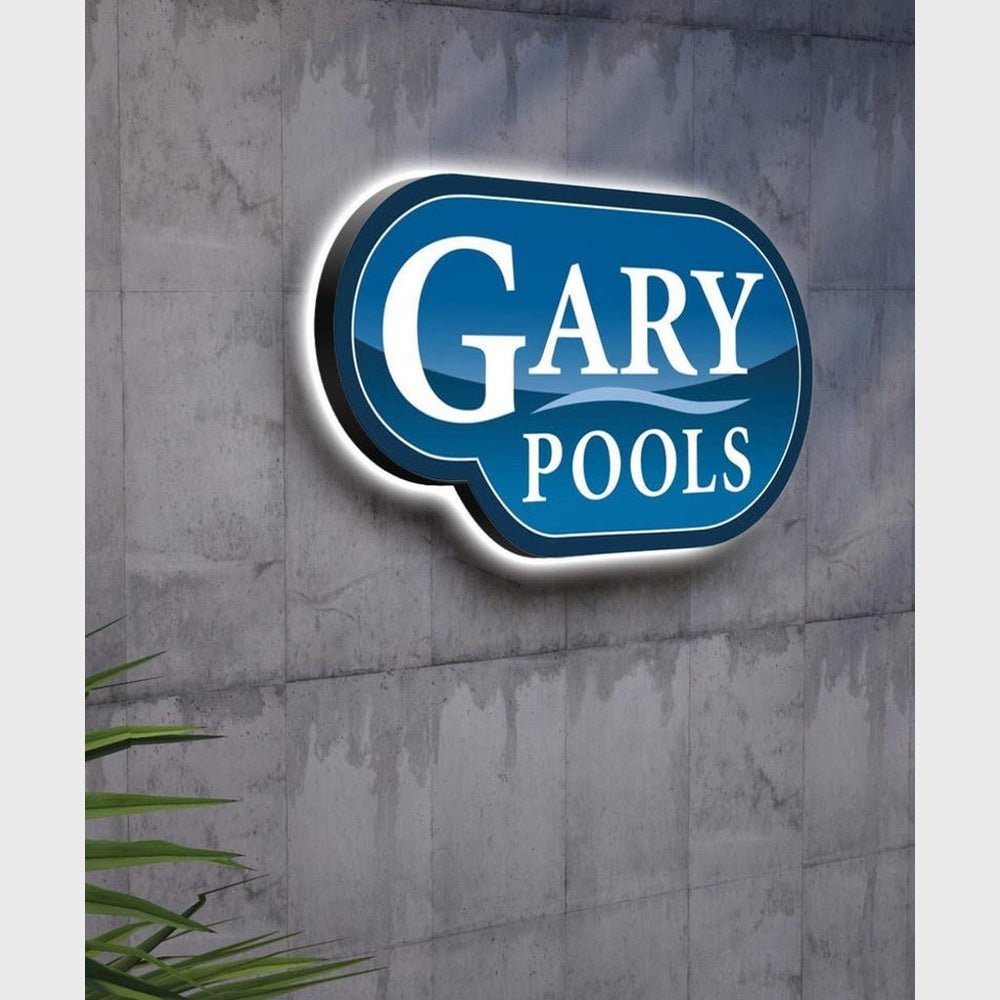 Gary Pools 3D Frontlit And Backlit Channel Letter Led Light Sign - Shineneon