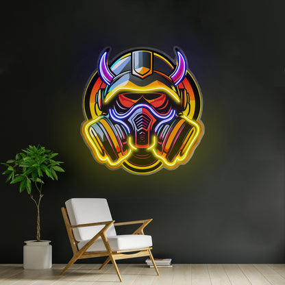 Gas Mask Esport Led Neon Sign Light Custom Led Signs