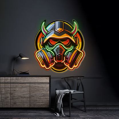 Gas Mask Esport Led Neon Sign Light Custom Led Signs