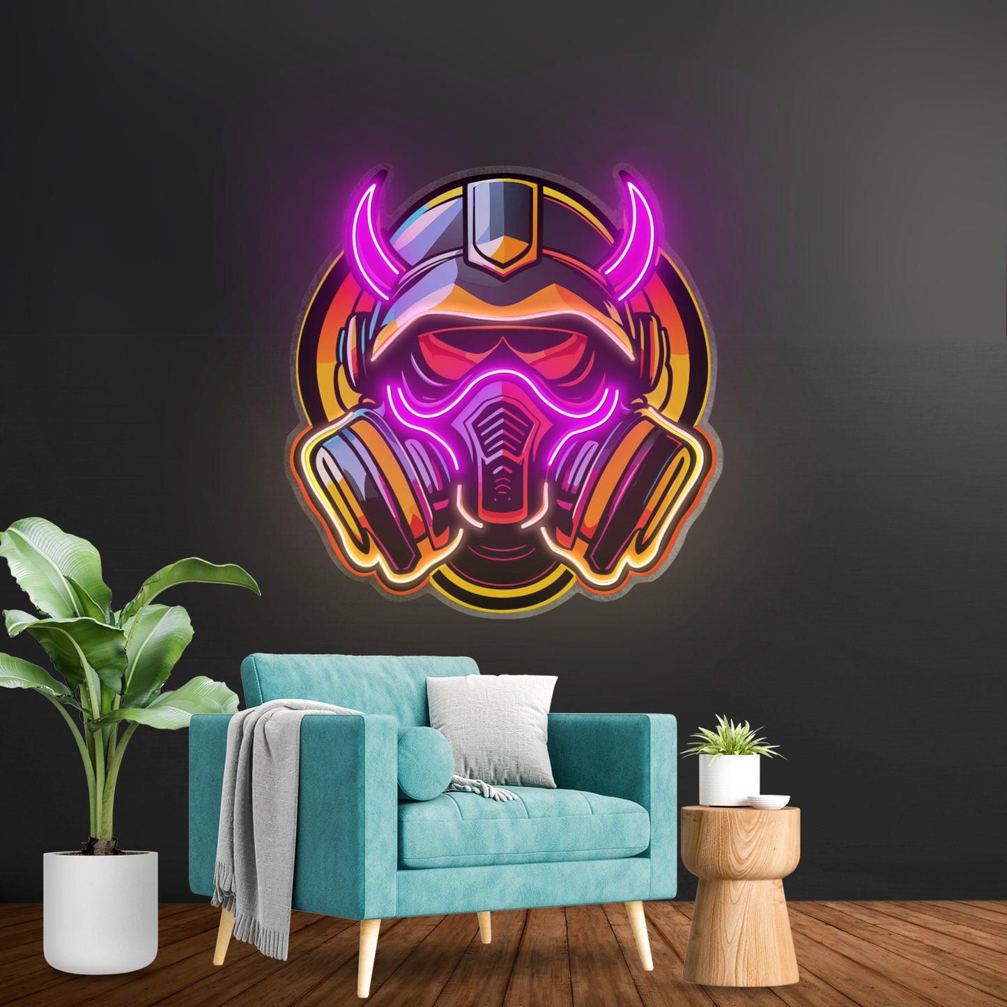 Gas Mask Esport Led Neon Sign Light Custom Led Signs