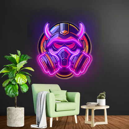 Gas Mask Esport Led Neon Sign Light Custom Led Signs