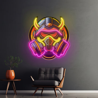 Gas Mask Esport Led Neon Sign Light Custom Led Signs