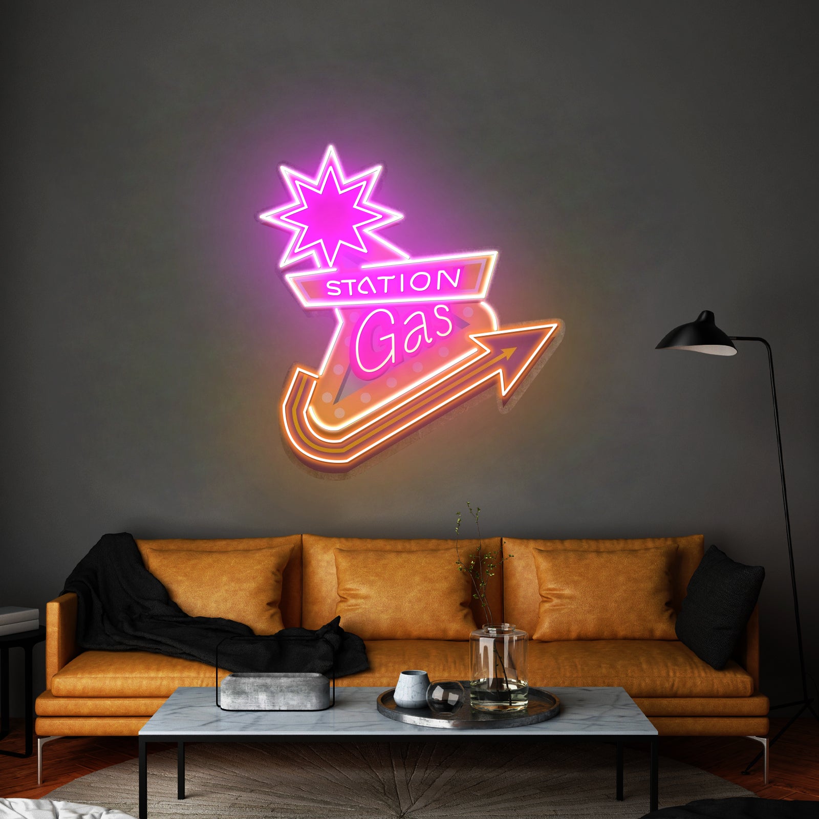 Gas Station Custom Led Signs Artwork For Sale