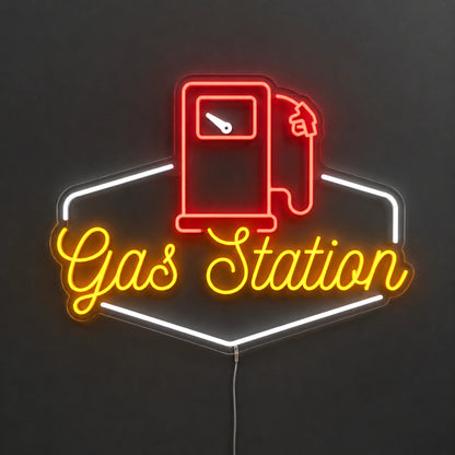 Gas Station Pump Neon Sign LED Neon Sign main product image