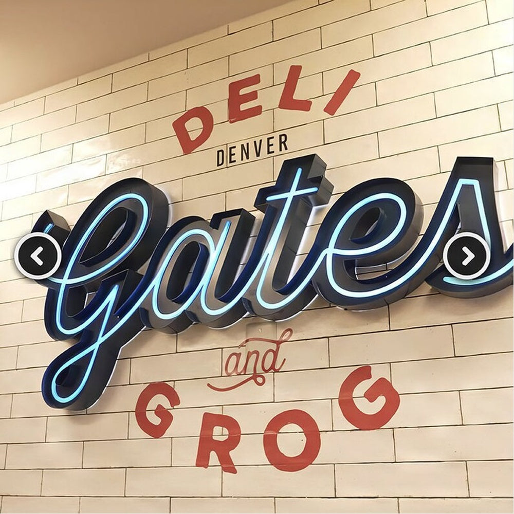 Gate A 3D Frontlit Channel Letters Led Light Sign