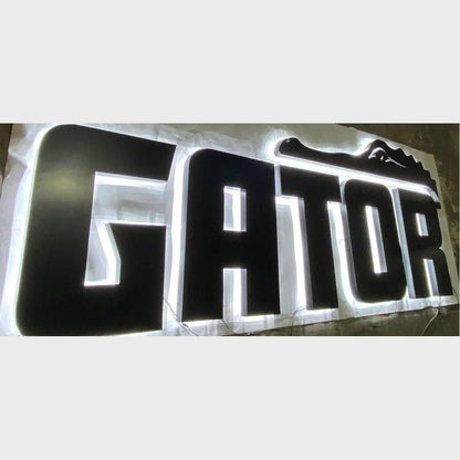 Gator 3D Backlit Channel Letters Led Light Sign - Shineneon