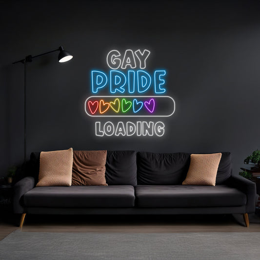 Gay Pride Rainbow Neon Sign