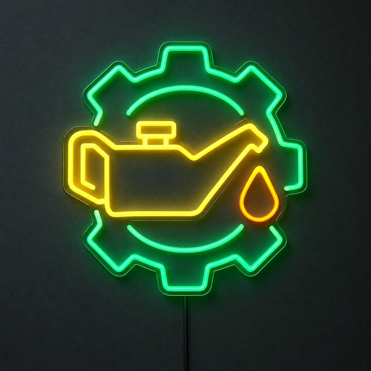 Gear Oil Can Neon Sign LED Neon Sign main product image