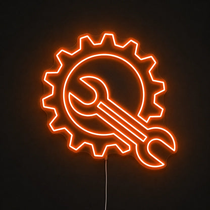 Gear Wrench Neon Sign LED Neon Sign main product image