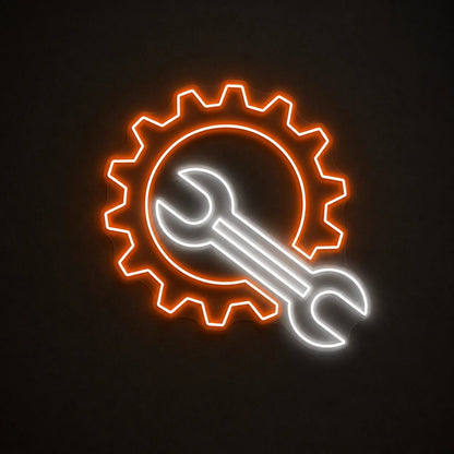 Gear Wrench Vintage LED Neon Sign - Shineneon