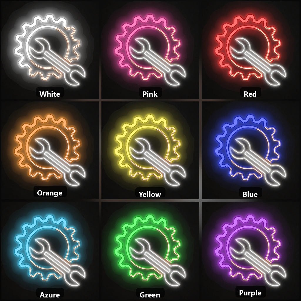 Gear Wrench Vintage LED Neon Sign - Shineneon