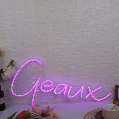 Geaux Purple Led Neon Sign - Shineneon