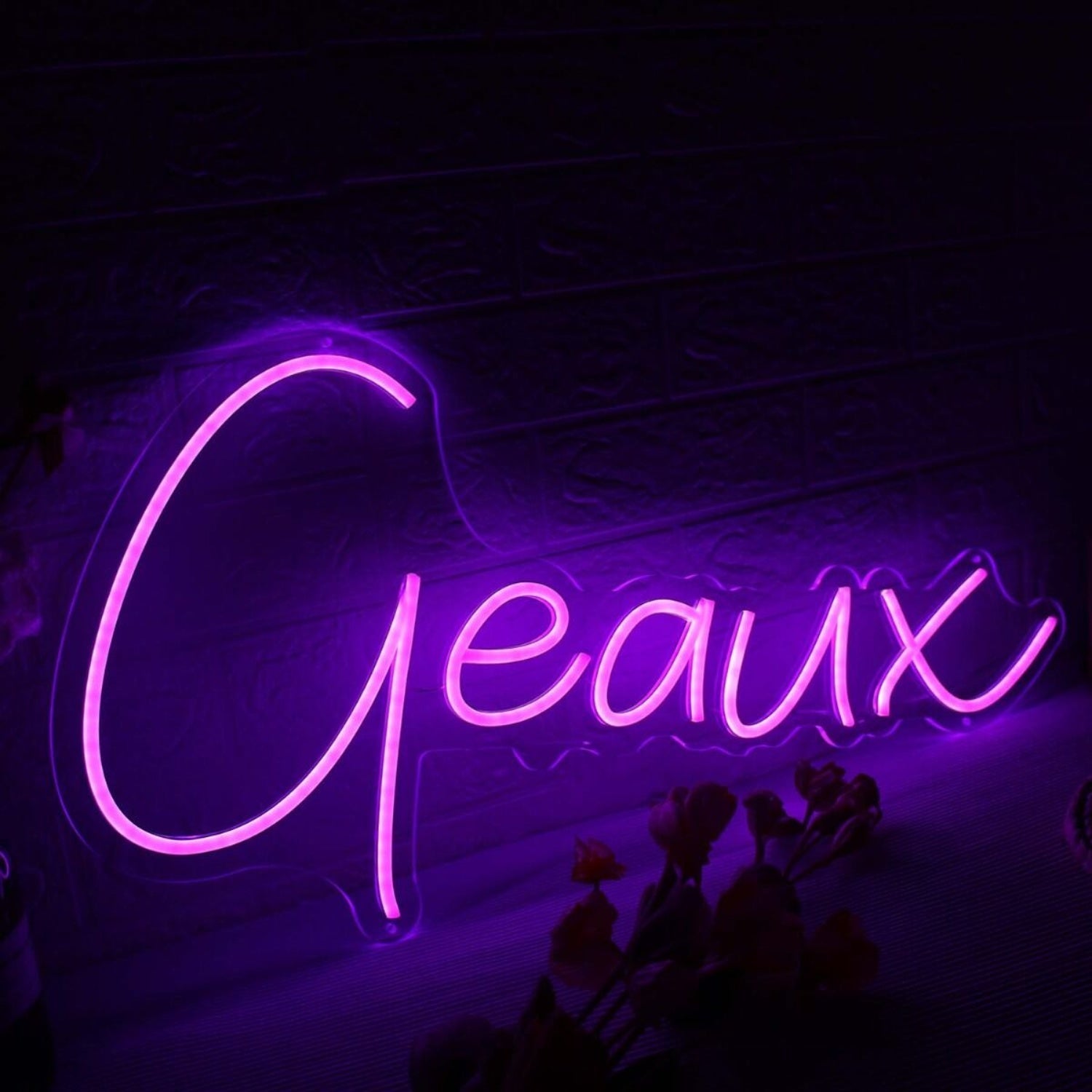 Geaux Purple Led Neon Sign - Shineneon