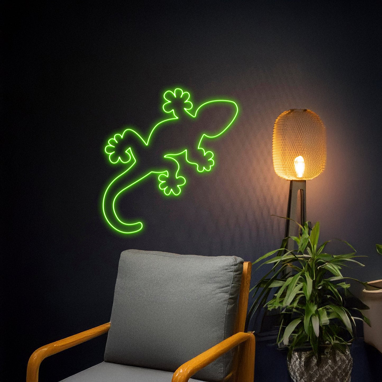 Gecko Neon Sign Room Wall Art Decor