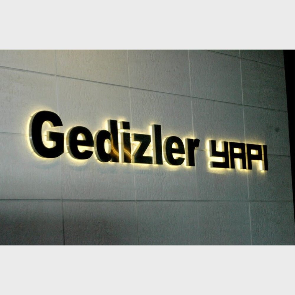 Gedizler Yapi 3D Backlit Channel Letters Led Light Sign - Shineneon