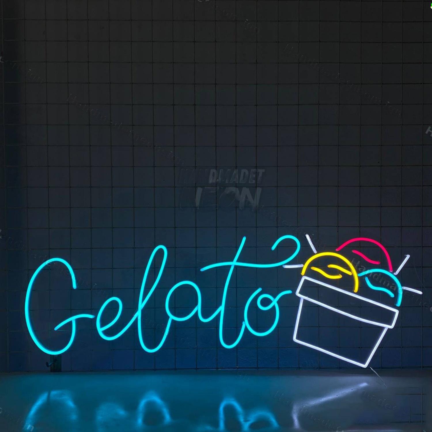 Gelato Led Neon Sign Ice Cream Led Neon Sign | Shineneon