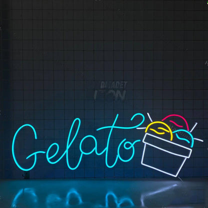 Gelato Led Neon Sign Ice Cream Led Neon Sign | Shineneon